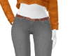 Jeans Sweater fit orange