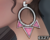 Earrings Silver/Pink