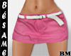 ~B~MINI SKIRT PINK BM