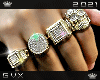 22K Diamond Ring Set R