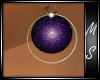 Two Moon Purple Earring