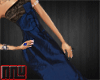 pb blue sexy long dress