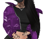 Purple Bubble Coat Layer