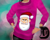 D Pink Santa Sweater