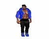 Blue Bandana Hoodie