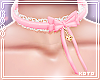 琴. Coq. choker pink