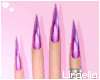 Lilac Stiletto Nails