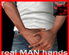 real MAN hands - SMALL