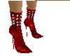 Red Spike Boots