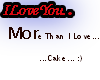 more than i love cake