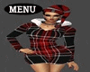 !ME PLAID XMAS HOODY