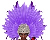 Purple feathered Crown
