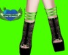 Green Lace Heels