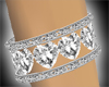Diamond Heart Cuffs 7pc