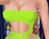 Lime Cut-Out Dress
