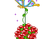 butterfly/rose dangle