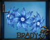 [B]blue flower garter L