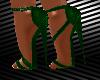 CRF* Green Strap Heels