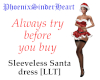 Sleeveless Santa dress