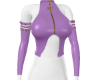 Ivy Leather Top Lilac