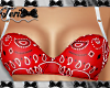 Red Bandana Bikini Top
