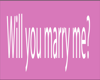 Marry Me Banner