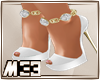 [M33]white\golden shoes