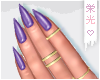 ♥ Purple Nails