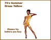 70's Summer Sress Yellow