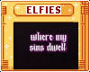 sins neon sign