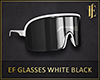 EF Glasses White Black
