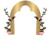 Pink Gold Wedding Arch