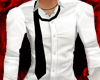 White shirt w/ black tie