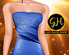 *GH* Blue Draped Dress
