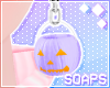 +Pumpkin Earrings Purple