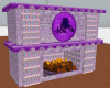 purple rose fireplace