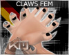 +KM+ Claws Blk/Sil FEM