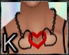 Kl Heart Necklace