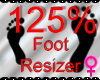 *M* Foot Resizer 125%