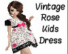 Vintage Rose Kids Dress