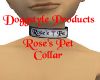 (DOGG) Roses Pet CollarM