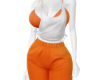 ! Orange Sweatpant Set