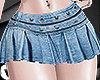 V: Denim pleat skirt /b