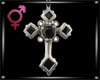 gothic cross piercing