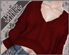 ⚓ | Crop Sweater Red