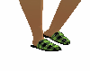 Green Plaid Slippers