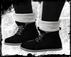 〆 Canvas Black Boots