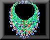 red blue green necklace