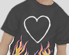 яҳ. Shirt flame