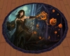 halloween round rug